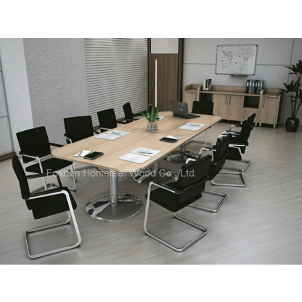 New Fashion Design Radius Corner Rectangular Boardroom Meeting Table (HF-RE022)