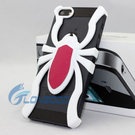 New Luxury Electroplating 3D Spider Back Case Cover Skin for iPhone 5 5g