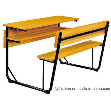 New School Furniture Classroom Double Student Desk and Chair on Sale (SF-42D)