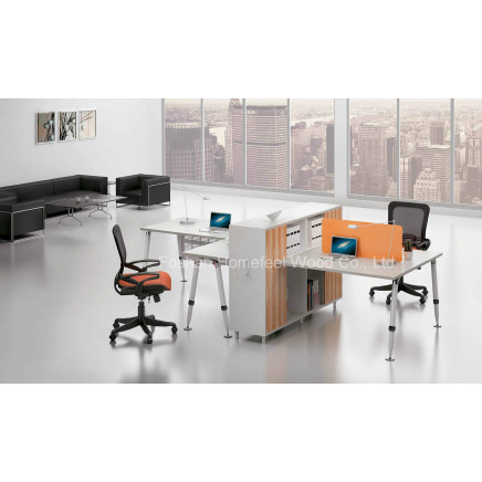New Simple Office Workstation Desk with Hutch Side Cabinet (HF-A11)