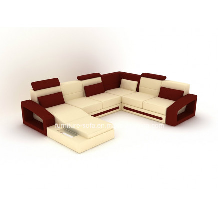 Nice Modern Soft Furniture Italy Leather Sofa (SF184)
