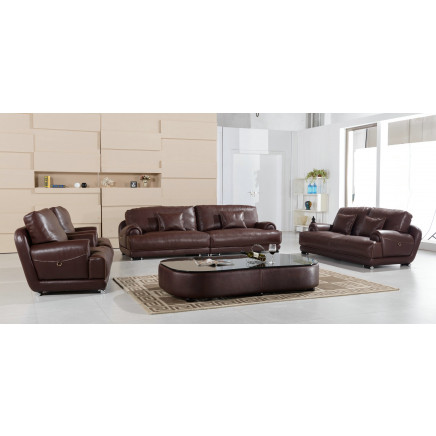 Nigeria Furniture Leather Sofa (Al703)