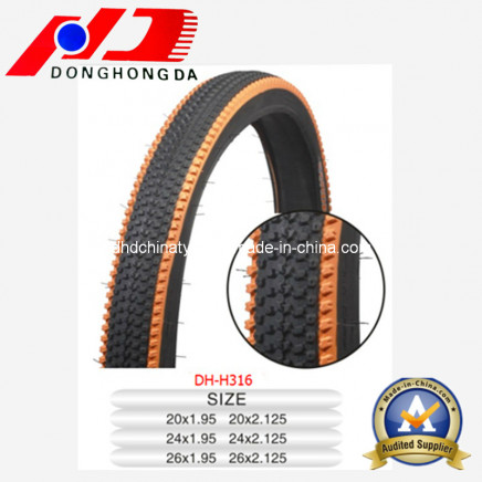 Normail Quality Orange Line Bicycle Tire 26X2.125