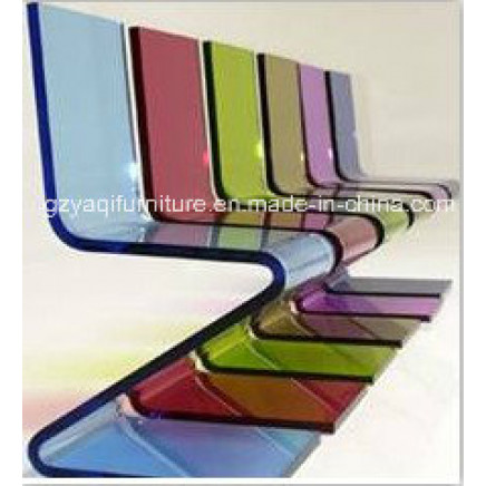 Novel Quality Acrylic Livingroom Colorful Z-Shape Chair (KC004)