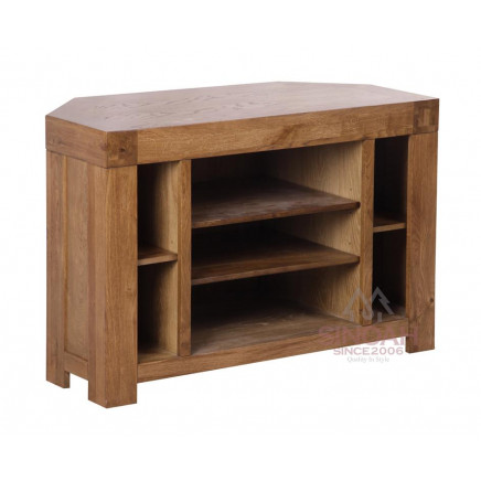 Oak Wood Corner TV Unit TV Stand Living Room Furniture (RCCTV)