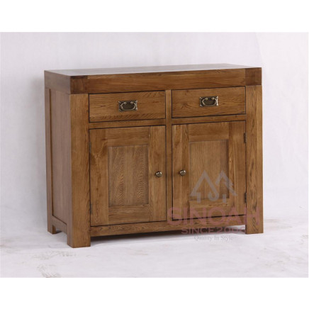 Oak Wooden Furniture Sideboard Table Wood Buffet 2 Doors 2 Drawers Cabinet (RC22S)