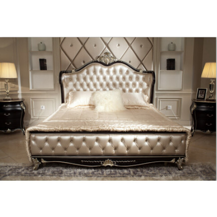 Ol-D4001b-2 Classical Wooden Bedroom Furniture Bed