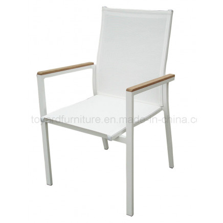 Outdoor Aluminum Sling Stacking Chair