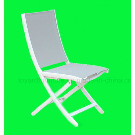 Outdoor Coffee Furniture Aluminum Foldable Textilene Chair (S264)