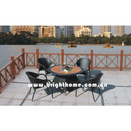 Outdoor Dining Set / Garden Rattan Furniture (BP-377)