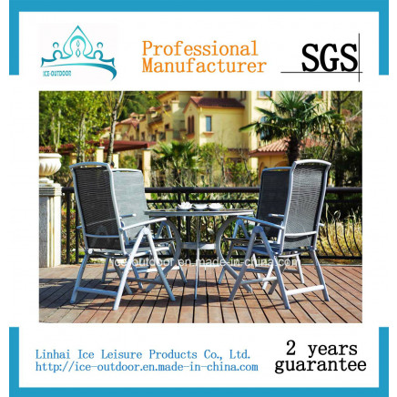 Outdoor Furniture Garden Furniture Foldable Textilene Dining Table Chair (FD-052I)