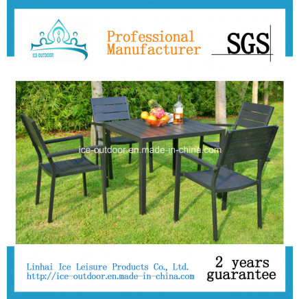 Outdoor Furniture Garden Furniture PS Chair Table Dining Set (ICE-027)