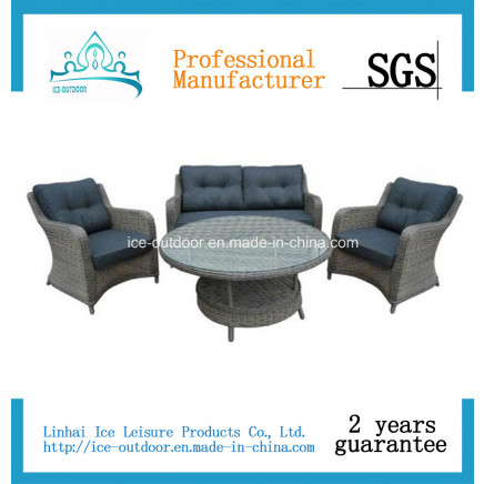 Outdoor Furniture Garden Furniture Rattan Chair Table Dining Set (ICE-005)
