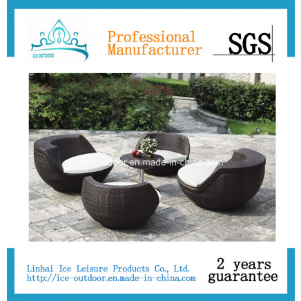 Outdoor Furniture Garden Furniture Rattan Chair Table Dining Set (ICE-023)