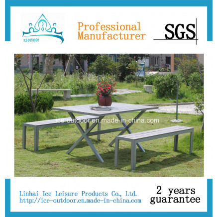 Outdoor Furniture Garden Furniture Rattan Kd Chair Table Dining Set (ICE-052)