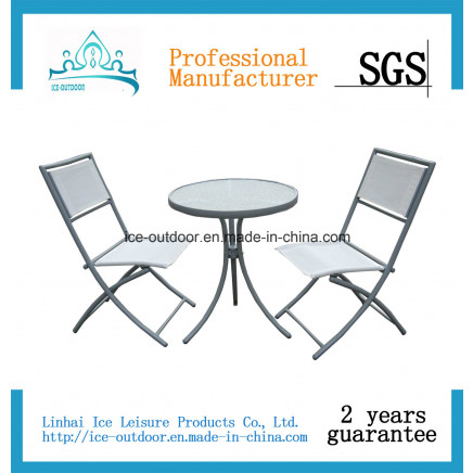 Outdoor Furniture Garden Furniture Textilene Chair Table Dining Set (ICE-049)