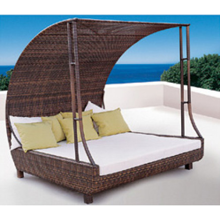 Outdoor Furniture - Sofa Set with Rattan Canopy (S0022)