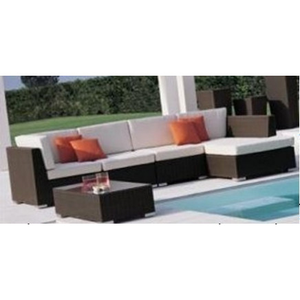 Outdoor Garden Patio Rattan Wicker Sofa Set (PA-6105B)