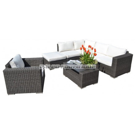 Outdoor Garden Patio Wicker Rattan Sofa (PAS-1304)