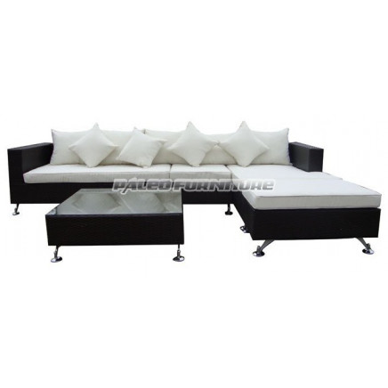 Outdoor Garden Patio Wicker Rattan Sofa (PAS-3274)