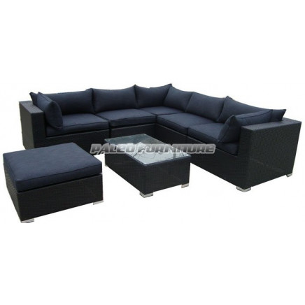 Outdoor Garden Wicker Patio Rattan Sofa Set (PAS-052)