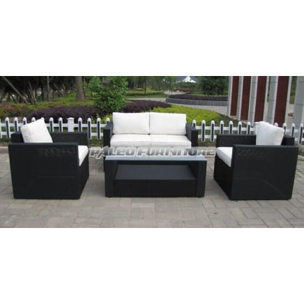 Outdoor Rattan Furniture Patio Garden Wicker Sofa Set (PAT-001)