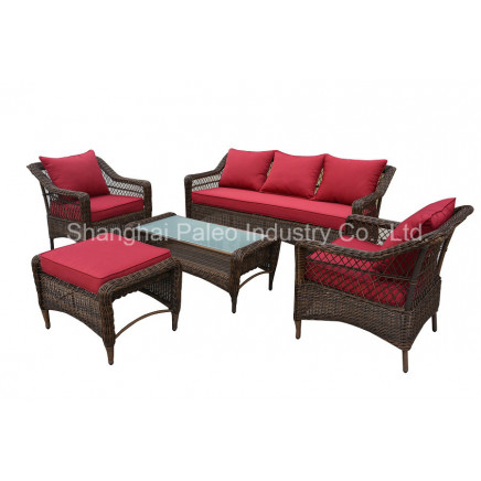 Outdoor Rattan Leisure Furniture Garden Patio Wicker Sofa Set (PAS-1511)