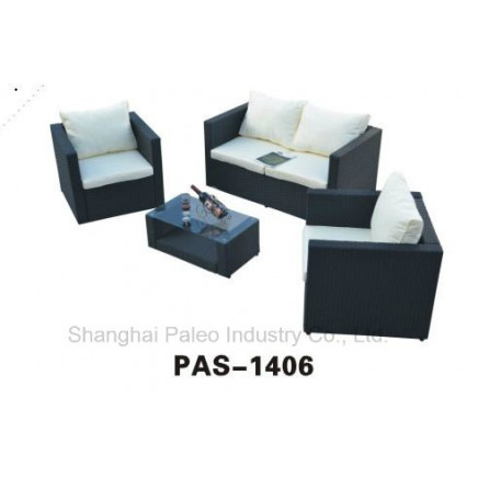 Outdoor Rattan Sofa Set, Garden Furniture Chair and Table (PAS-1406)