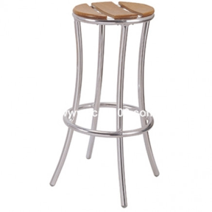 Outdoor Round Wooden Seating Bar Stool (AB-06006)