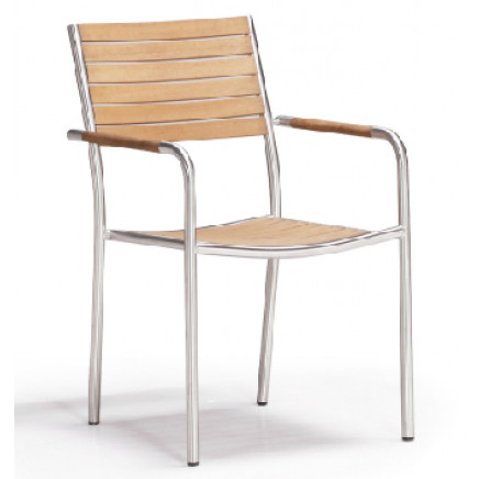 Outdoor Teak Wood Chair for Restaurant, Hotel and Garden (S272)