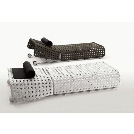 Outdoor Used PE Rattan Auto Sun Lounger (GP0006)