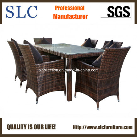 Outdoor Wicker Furniture/Dining Coffee Table Set/ Aluminum Table Set (SC-B1080)