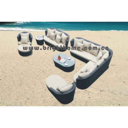 PE Rattan Aluminum Frame Garden Furniture (BL-003)