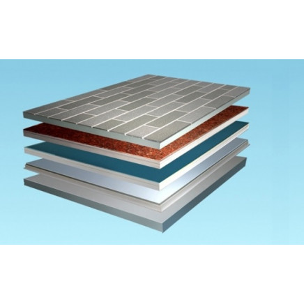 PU Sandwich Metallic Embossed Wall Panels
