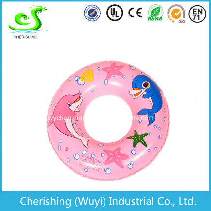 PVC Inflatable Piink Swim Ring for Adult