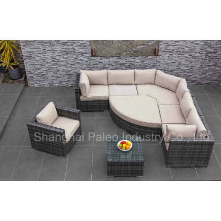 Patio Furniture Garden Wicker Outdoor Rattan Sofa Set (PAS-1638)
