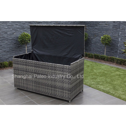 Patio Garden Leisure Wicker Furniture Outdoor Rattan Cushion/Pillow Storage Box (PA-8002)
