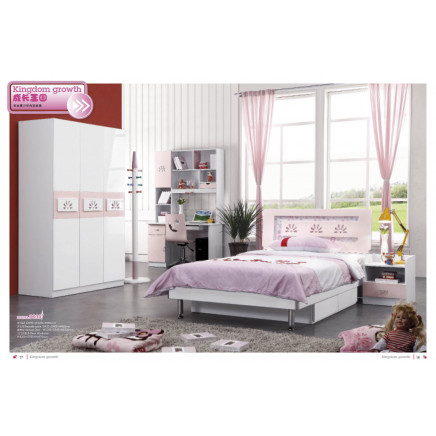 Pink Kids Bedroom Set (JB-9039)