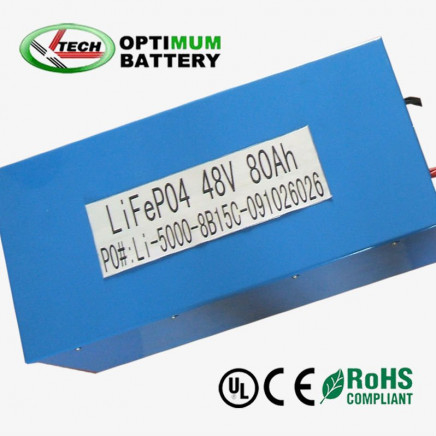 Plastic Case UPS 48V 80ah Lithium Iron Phosphate Battery Pack