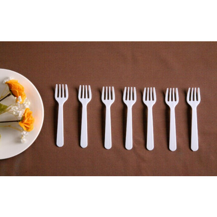 Plastic Fork PP Fork Mini Plastic Fork