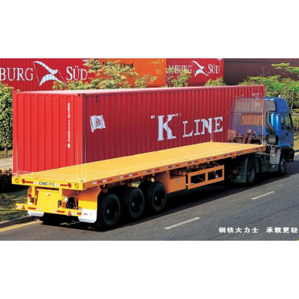 Platbed Semi Trailer for 40ft Container