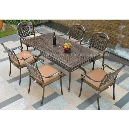 Popular Modern Dining Furniture Cast Aluminum Dining Table (SZ216; SD516)