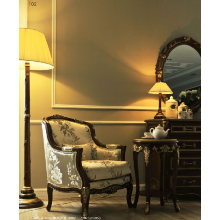 Post-Modern Fabric Single Sofa (3002)