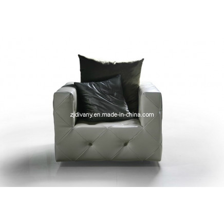 Post-Modern Leather Single Sofa (LS-101A)