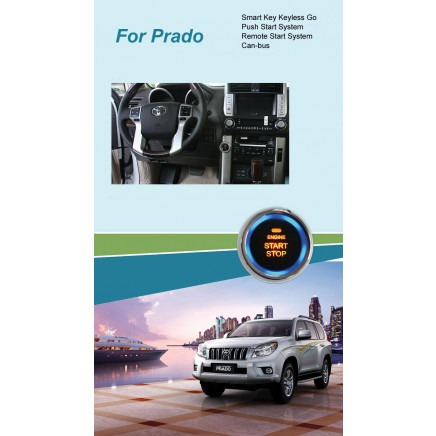 Prado Entry Keyless Go Smart Key Push Button Remote Start Can-Bus Alarm for Toyota