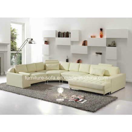 Promotion Home Furniture Cream White Italy Leather (S118)