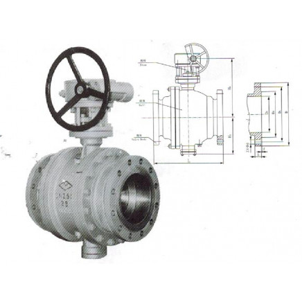 Q347f-16c/25/40/60 Casting Steel-Static Ball Valve