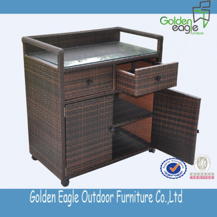 Rattan & Aluminum Made Outdoor Storage Box