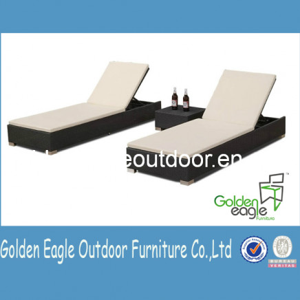 Rattan Furniture Wicker Double Sun Lounger