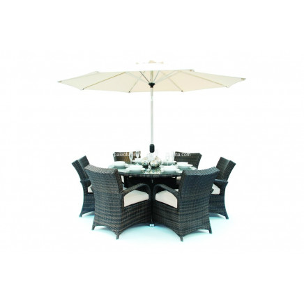 Rattan Garden Patio Wicker Outdoor Dining Set (PAD-1122)